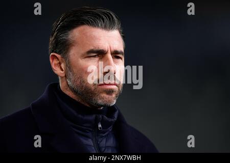 Turin, Italie. 28 février 2023. Andrea Barzagli regarde à la fin du match de football de la série A entre le Juventus FC et le Torino FC. Credit: Nicolò Campo/Alay Live News Banque D'Images