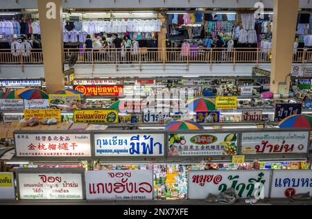 Marché de Warorot (Talat Warorot) à Chiang Mai, Thaïlande Banque D'Images