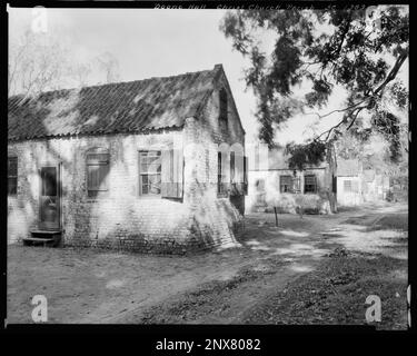 Boone Hall, bâtiments sur le terrain, Mount Pleasant vic., Charleston County, Caroline du Sud. Carnegie Etude de l'architecture du Sud. États-Unis Caroline du Sud Charleston County Mount Pleasant vic, dépendances. Banque D'Images