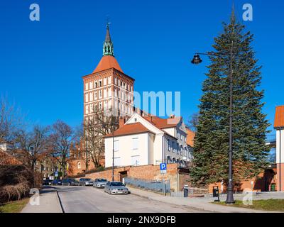 Co-cathédrale Basilique de Saint-Jean James à Olsztyn Banque D'Images