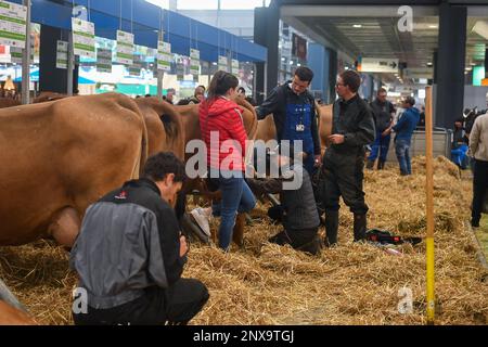 Paris, France. 28th févr. 2023. 59th salon de l'agriculture à Paris, France sur 1 mars 2023. L'édition 2023 du salon international de l'agriculture se déroule à Paris de 25 février à 5 mars 2023. Photo de Lionel Urman/ABACAPRESS.COM crédit: Abaca Press/Alay Live News Banque D'Images