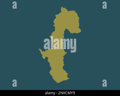 Mae Hong son, province de Thaïlande. Forme de couleur unie Banque D'Images