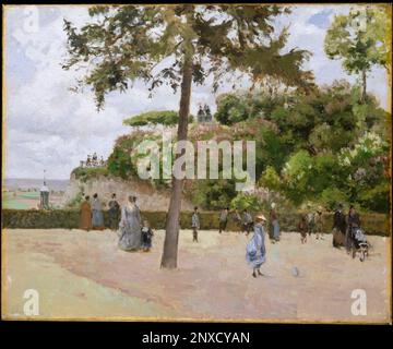 Le jardin public de Pontoise. Camille Pissarro. 1874. Banque D'Images