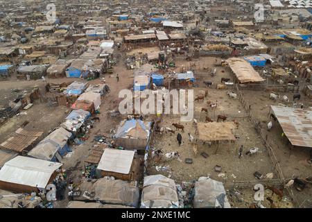 Nicolas Remene / le Pictorium - déplacement au Mali: Personnes déplacées à l'intérieur du pays - 18/2/2021 - Mali / District de Bamako / Bamako - vue aérienne, Banque D'Images