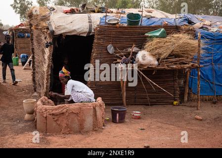 Nicolas Remene / le Pictorium - déplacement au Mali : personnes déplacées à l'intérieur du pays - 18/2/2021 - Mali / District de Bamako / Bamako - à l'intérieur du pays di Banque D'Images