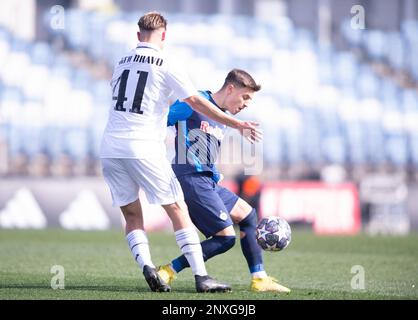 Madrid, Espagne. 01st mars 2023. Match de football de l'UEFA Youth League Real Madrid vs Salzbourg au stade Alfredo Di Stéfano, Madrid 01 mars 2023 900/Cordin Press Credit: CORDIN PRESS/Alay Live News Banque D'Images