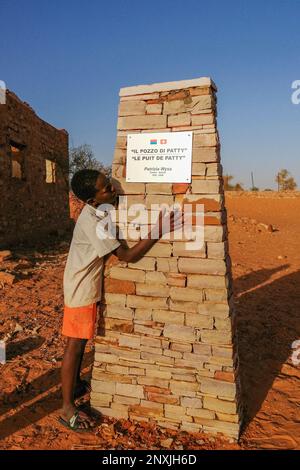 Mauritanie, Chinguetti, « le puit de Patty » - « il pozzo di Patty » - « Patty's Well » Banque D'Images