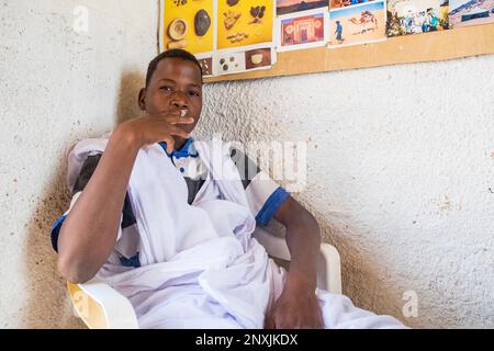 Mauritanie, Chinguetti, restaurant Banque D'Images