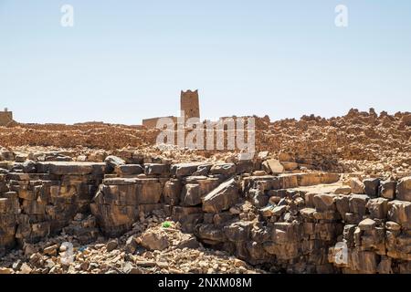Mauritanie, Ouadane, village du patrimoine mondial Banque D'Images