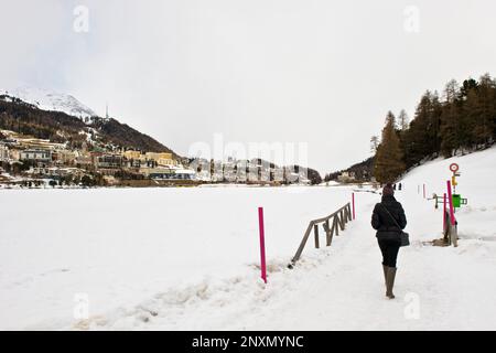 Saint-moritz, Grisons, Suisse Banque D'Images