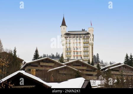 Grand Hotel Palace, Gstaad, Suisse Banque D'Images