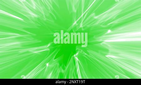 Fond gris et vert. Motion.Une abstraction de lumière avec une ligne étroite translucide continue qui se plie dans différentes directions. Haute qualité 4K FO Banque D'Images
