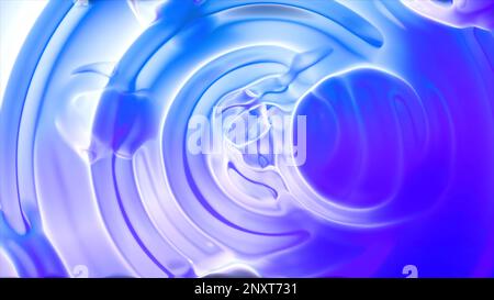 Arrière-plan bleu et vert. Motion.Light peinture d'une consistance dense dans l'animation qui s'étend partout. 4K images de haute qualité Banque D'Images