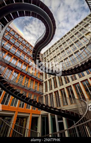 Umschreibung Sculpture, ou escalier sans fin, Munich, Allemagne Banque D'Images