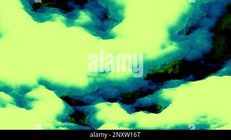 Concept de prévision, formation de nuages, effet de temps écoulé. Conception. La fumée ou les nuages se déplacent et se transforment Banque D'Images