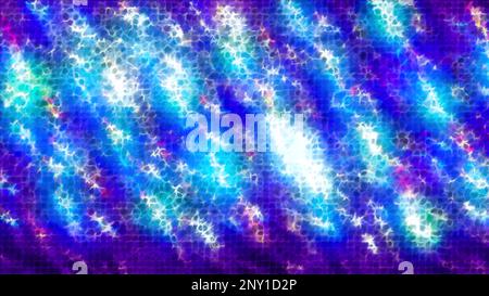 Arrière-plan bleu créé dans une animation de dessin animé. Mouvement. Arrière-plan chatoyant de couleurs vives avec mises en plan. 4K images de haute qualité Banque D'Images