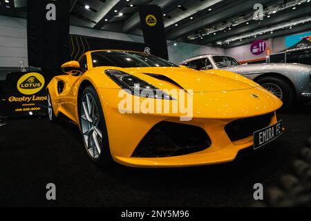 Lotus Evora jaune Banque D'Images