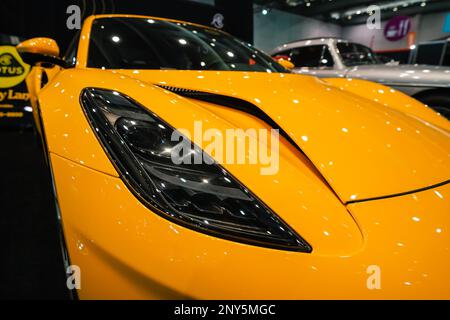 Lotus Evora jaune Banque D'Images