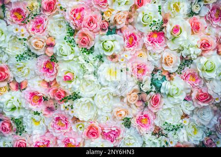 Un bouquet de roses pour un mariage. de nombreuses couleurs différentes Banque D'Images