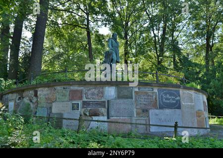 Monument, père de gymnastique Friedrich Ludwig Jahn, Hasenheide, Neukoelln, Berlin, Allemagne Banque D'Images