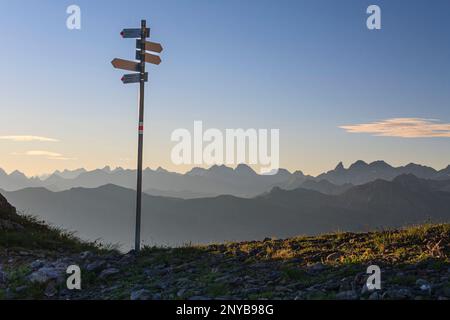 Calvaire à Hoher IFEN, Allgäu, Allgäuer Alpes, Bavière, Allemagne Banque D'Images