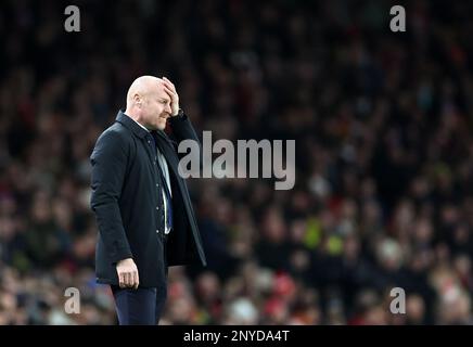 Londres, Royaume-Uni. 1st mars 2023. Sean Dyche responsable d'Everton lors du match de la Premier League au stade Emirates, Londres. Le crédit photo devrait se lire: David Klein/Sportimage crédit: Sportimage/Alay Live News Banque D'Images