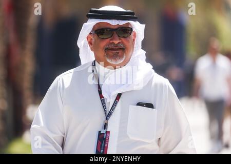 Sakhir, Bahreïn. 2nd mars 2023. HRH le prince Salman bin Hamad Al Khalifa est vu dans le paddock devant Bahreïn Grand Prix de Formule 1 2023 Championnat du monde au circuit international de Bahreïn sur 2 mars 2023 à Bahreïn, Bahreïn. (Credit image: © Beata Zawrzel/ZUMA Press Wire) USAGE ÉDITORIAL SEULEMENT! Non destiné À un usage commercial ! Crédit : ZUMA Press, Inc./Alay Live News Banque D'Images