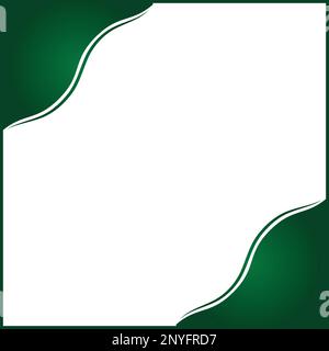 Social Media Post Design couleur blanche et verte Illustration de Vecteur