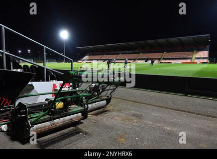 Londres, Royaume-Uni. 28th févr. 2023. Vue générale de 'The Hive' avant le match de la Vanarama National League entre Barnett et Oldham Athletic au stade Underhill, Londres, le mardi 28th février 2023. (Photo : Eddie Garvey | ACTUALITÉS MI) Credit : ACTUALITÉS MI et sport /Actualités Alay Live Banque D'Images