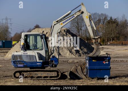 OIRSCHOT - site non aménagé pour un futur quartier résidentiel. La province du Brabant-Nord n'accorde temporairement plus de permis pour des projets dans le domaine de l'infrastructure, de l'agriculture, de l'industrie, du logement et de la durabilité s'ils ont des effets sur l'azote dans Natura2000 régions. ANP ROBIN VAN LONKHUIJSEN pays-bas sortie - belgique sortie Banque D'Images