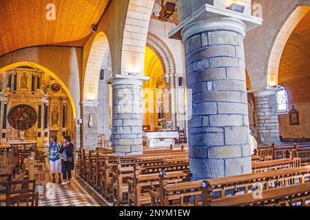 Église Saint Philbert,Noirmoutier en l'île, l'île de Noirmoutier, la Vendée, Pays de la Loire, France Banque D'Images