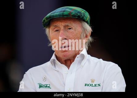 L'Ambassadeur Rolex Sir Jackie Stewart pendant une journée de préprésentation devant le Grand Prix de Bahreïn au circuit international de Bahreïn, Sakhir. Date de la photo: Jeudi 2 mars 2023. Banque D'Images