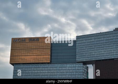 Le MGM Macau est un hôtel de luxe et un complexe de casino situé dans la région administrative spéciale de Macao, en Chine. Banque D'Images