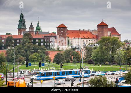 Le Château Royal de Wawel, Cracovie, Pologne Banque D'Images