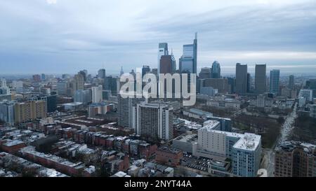 La ville de Philadelphie d'en haut Banque D'Images