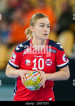 EINDHOVEN, PAYS-BAS - MARS 2 : Stine Oftedal de Norvège pendant le match des femmes de la Ligue d'or entre la Norvège et le Danemark au Indoor Sportcentrum Eindhoven sur 2 mars 2023 à Eindhoven, pays-Bas (photo de Henk Seppen/Orange Pictures) Banque D'Images