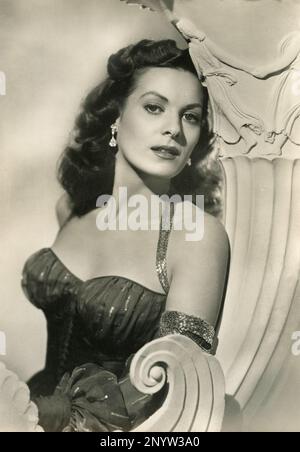 L'actrice irlandaise-américaine Maureen O'Hara dans le film Flame of Araby, USA 1951 Banque D'Images