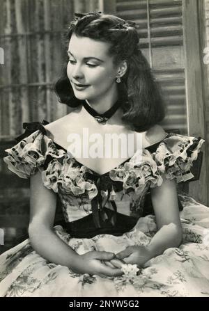 L'actrice britannique Vivien Leigh dans le film Gone with the Wind, USA 1939 Banque D'Images