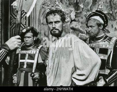 L'acteur américain Charlton Heston dans le film The Agony and the Ecstasy, USA 1965 Banque D'Images