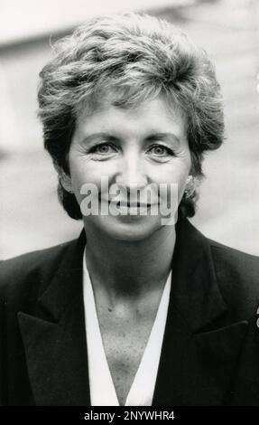 Sue Lawley, radiodiffuseur et présentatrice anglaise de la télévision et de la radio, Royaume-Uni 1989 Banque D'Images