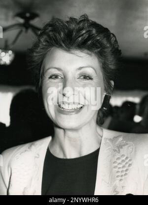 Sue Lawley, radiodiffuseur et présentatrice anglaise de la télévision et de la radio, Royaume-Uni 1989 Banque D'Images