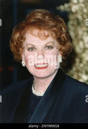 Actrice irlandaise Maureen O'Hara, Royaume-Uni 1993 Banque D'Images