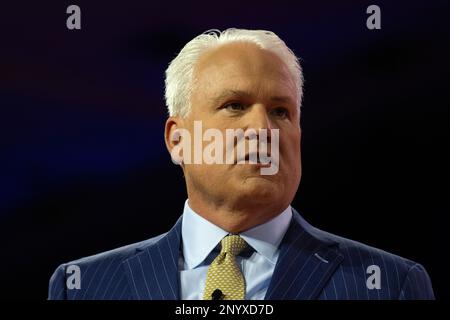 National Harbour, Maryland, États-Unis. 2nd mars 2023. Matt Schlapp, président du CPAC à la Conférence d'action politique conservatrice (CPAC) de 2023 à National Harbour, Maryland, États-Unis, jeudi, 2 mars, 2023. Credit: Ron Sachs/CNP/dpa/Alay Live News Banque D'Images