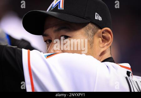 Jupiter, Florida, USA. 18th Feb, 2017. Ichiro Suzuki (Marlins) MLB