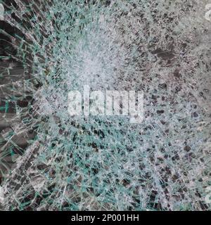 La texture de verre cassée utile comme arrière-plan Banque D'Images