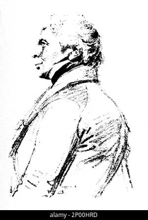 Le philosophe allemand Friedrich Wilhelm Joseph SCHELLING ( Leonberg 1775 - Bad Ragaz 1854 ), Portrait de caricature - SCRITTORE - LETTERATO - ÉCRIVAIN - LETTERATURA - LITTÉRATURE - PENSATORE - PENSEUR - FILOSOFO - PHILOSOPHE - PHILOSOPHIE - FILOSOFIA - ritratto - caricatura - disegno - profilo - profil - IDEALISMO - IDÉALISME --- Archivio GBB Banque D'Images