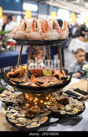 France. 28th févr. 2023. Championnat de France des Ecatlers - salon International de l Agriculture du 25 février au 5 mars 2023 a Paris Expo porte de Versailles. (Photo de Lionel Urman/Sipa USA) crédit: SIPA USA/Alay Live News Banque D'Images