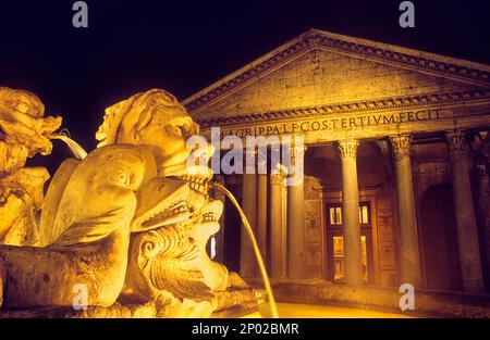 Panthéon, Piazza della Rotonda, Rome, Italie Banque D'Images