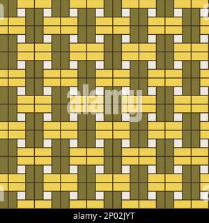 Vector Retro Iconic Old Hong Kong Flooring Tiles motif sans couture pour les produits ou les impressions papier d'emballage. Illustration de Vecteur