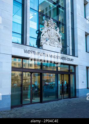 Westminster Magistrate court London - Westminster Magistrate court at 181 Marylebone Rd, London, UK. Bâtiment ouvert 2011. Banque D'Images